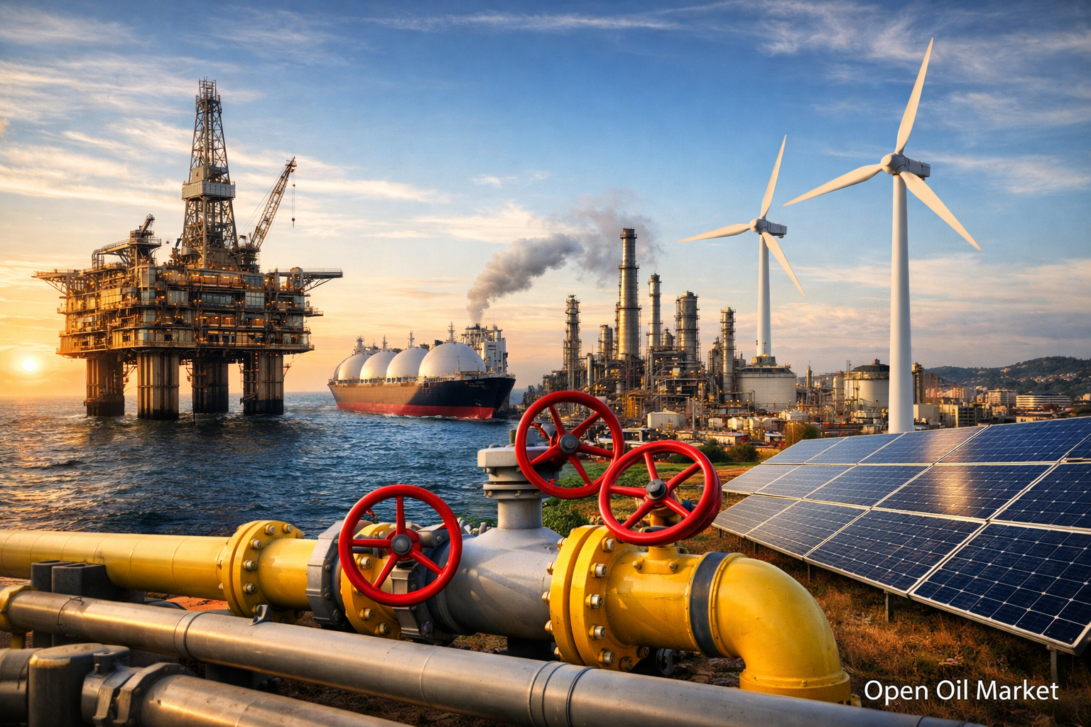 বিশ্বের তেল ও গ্যাস এবং শক্তির বাজার — তেল, গ্যাস, এলএনজি, নবায়নযোগ্য শক্তি ও বিদ্যুৎ, গ্লোবাল টিইসি ট্রেন্ডস, সোমবার ১৯ জানুয়ারী ২০২৬