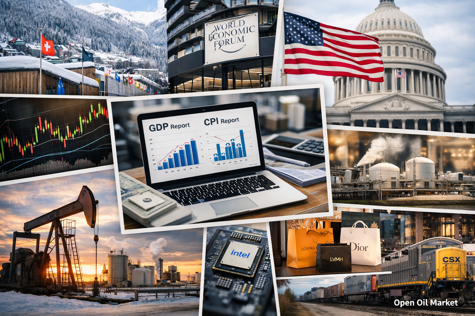 অর্থনৈতিক ঘটনা এবং কর্পোরেট রিপোর্ট - ২২ জানুয়ারী ২০২৬: বিশ্ব অর্থনৈতিক ফোরাম, সিপিআই মার্কিন এবং মার্কিন গিডিপি
