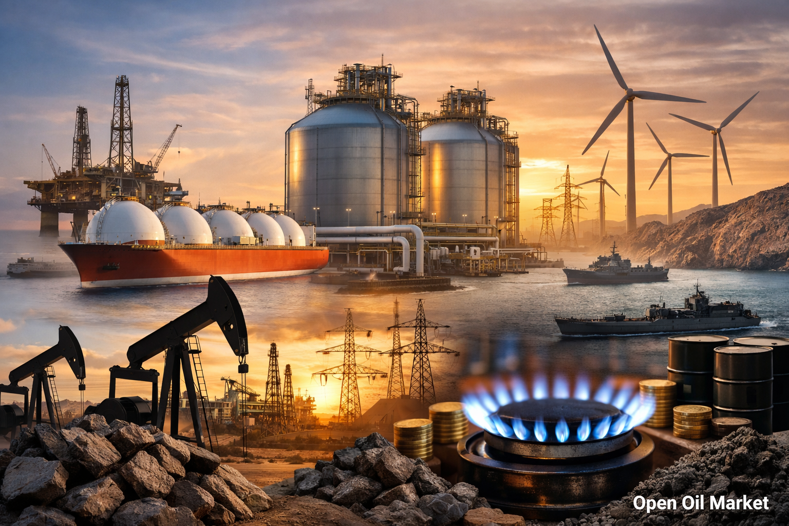 তেল গ্যাস ও শক্তির খবর — বৃহস্পতিবার, ২৬ ফেব্রুয়ারি ২০২৬: ইরানের চারপাশে উত্তরণের ঝুঁকি, ব্রেন্ট/WITI এর গতিবিধি এবং ইউরোপে এলএনজির রেকর্ড প্রবাহ