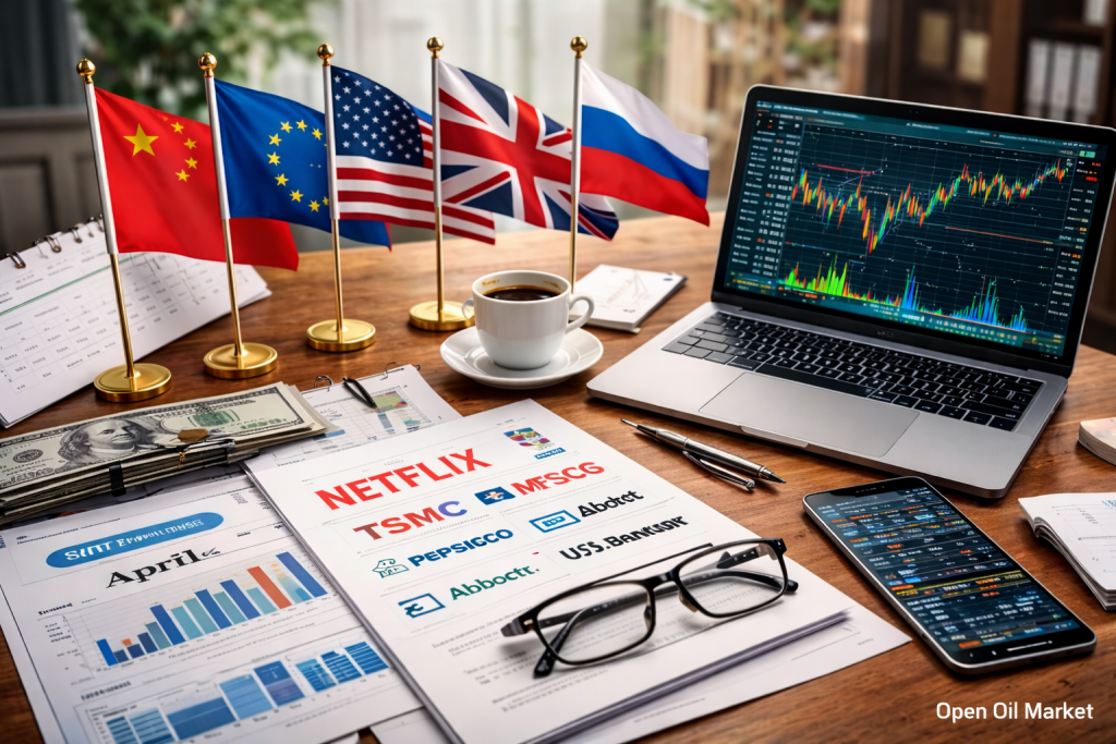 অর্থনৈতিক ঘটনাগুলি এবং কর্পোরেট প্রতিবেদন — বৃহস্পতিবার ১৬ এপ্রিল ২০২৬: চীনের GDP, ইউরো অঞ্চল CPI এবং কোম্পানির প্রতিবেদন