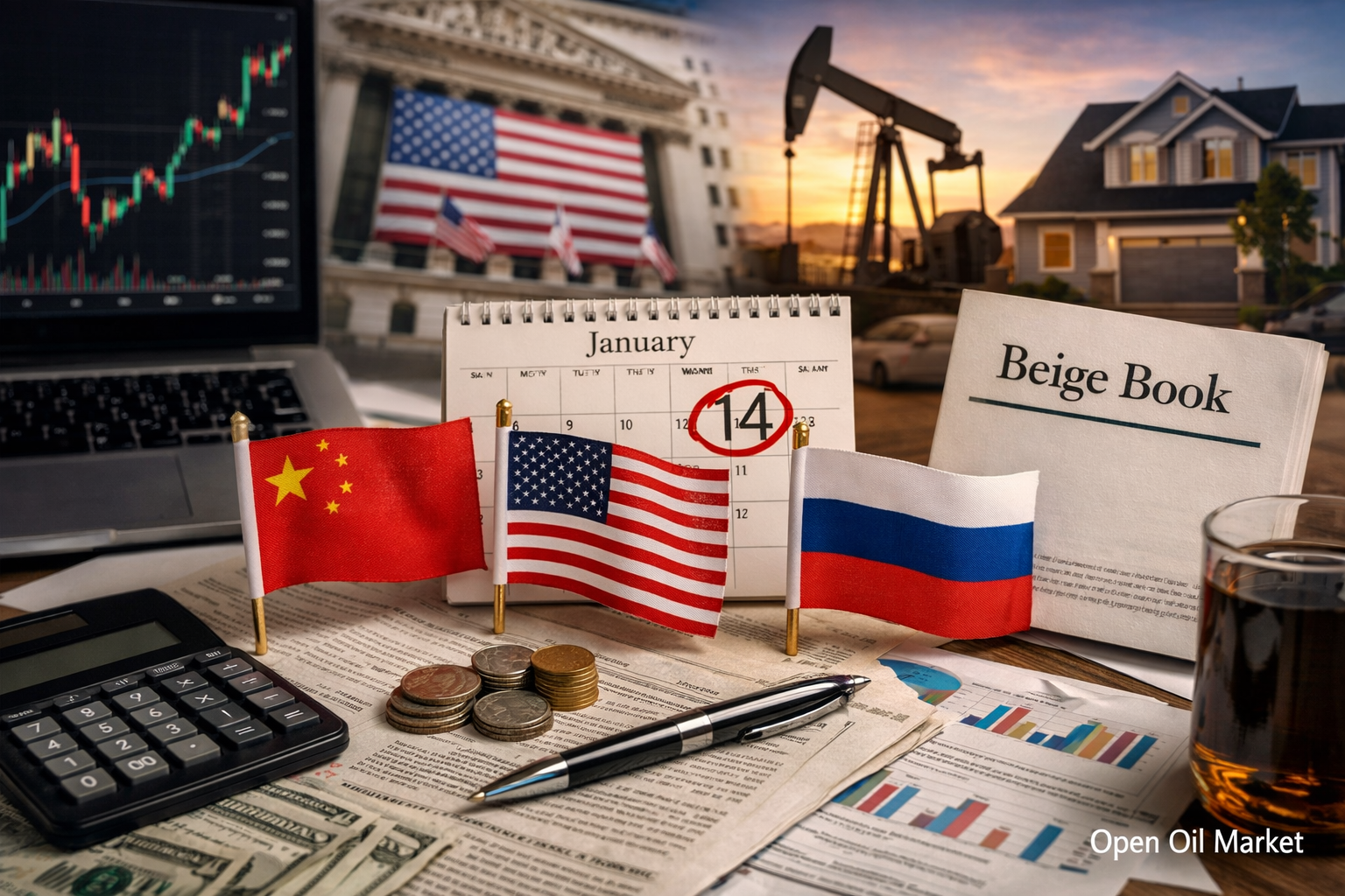 অর্থনৈতিক ঘটনা এবং কর্পোরেট রিপোর্ট — বুধবার, ১৪ জানুয়ারি ২০২৬: PPI মার্কিন, খুচরা বিক্রয় এবং ব্যাংকের রিপোর্ট